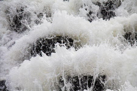 Flow of water Reservoir from hydroelectric dams in Thailandの写真素材