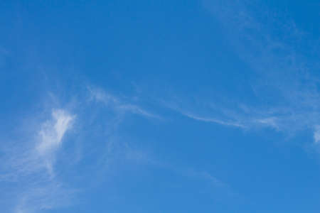 Clouds on the blue sky in cloudy daysの写真素材