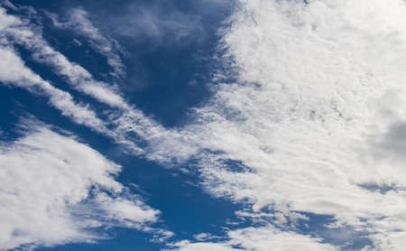 Clouds on the blue sky in cloudy days