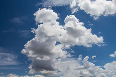 blue sky with  cloud backgroundの写真素材