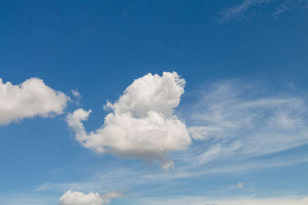 blue sky with  cloud backgroundの写真素材