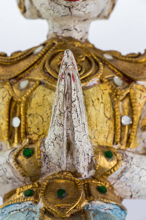 A greeting and a homage to Thailand: Sawasdeeの写真素材