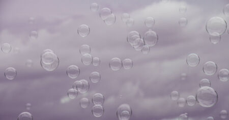 Beautiful abstract soap bubble backgroundの写真素材