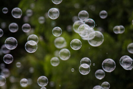 Beautiful abstract soap bubble backgroundの写真素材