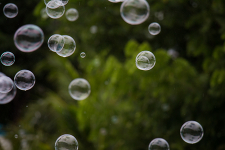 Beautiful abstract soap bubble backgroundの写真素材