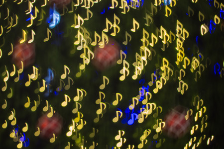 Note shape melody  bokeh backgroundの写真素材