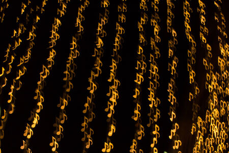 De focused note melody background Bokeh for songの写真素材