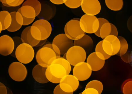 Abstract defocused bokeh lights backgroundの写真素材