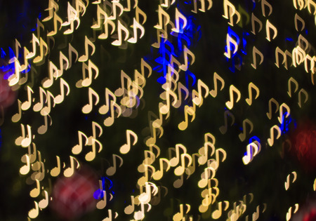 Defocused note melody background ( Bokeh ) for songの写真素材