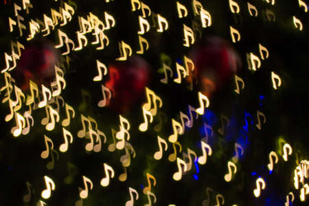 Color Bokeh note shape backgroundの写真素材