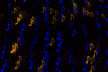Color Bokeh note shape backgroundの写真素材