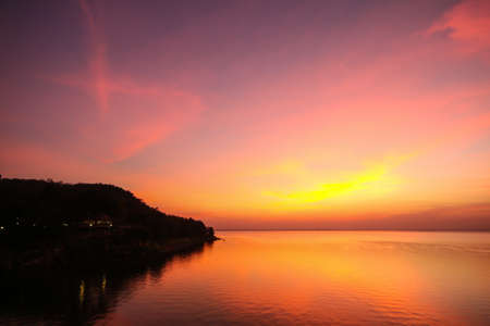 Multi color of cloud and sky  at twilight timeの写真素材