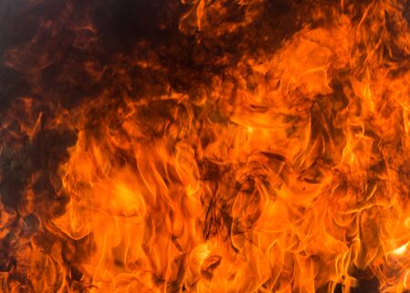 Flames shot up drastically.の写真素材