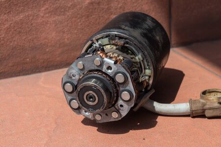Damage starter motor wait for repair.の写真素材