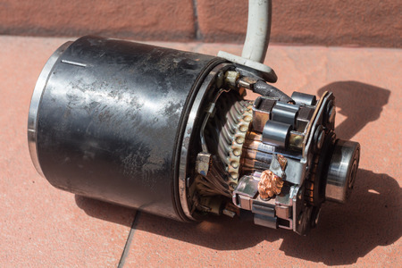 Damage starter motor wait for repair.の写真素材