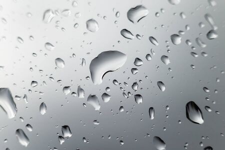 Drop water on auto glass.の写真素材