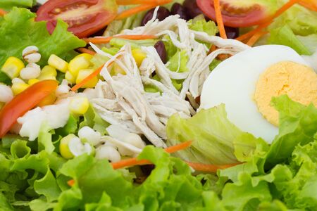 Healthy food fresh salad on a bowl.の写真素材