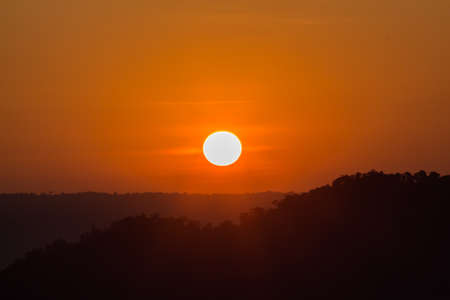 Big sun in the morning.の写真素材