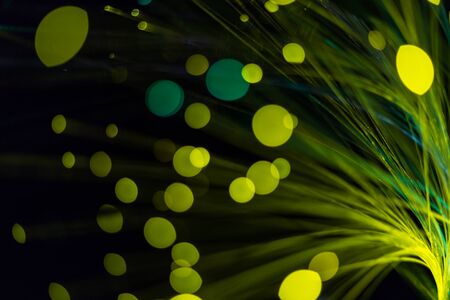 Abstract background fiber optics close up, computer communication technologyの写真素材