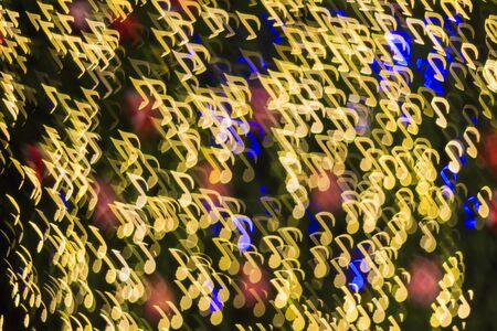 Defocused note melody background ( Bokeh ) for songの写真素材