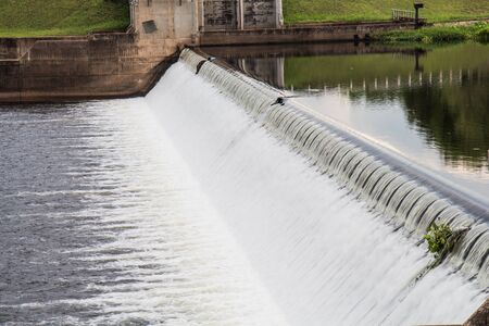 Reservoir from hydroelectric dams in Thailandの写真素材