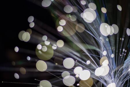 Abstract background fiber optics close up, computer communication technologyの写真素材