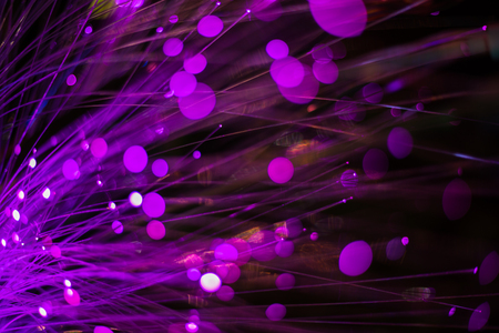 Abstract background fiber optics close up, computer communication technologyの写真素材