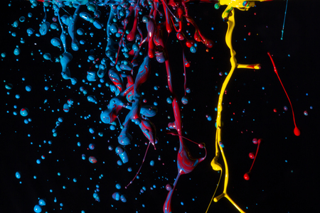 Colorful paint dancing splash.の写真素材