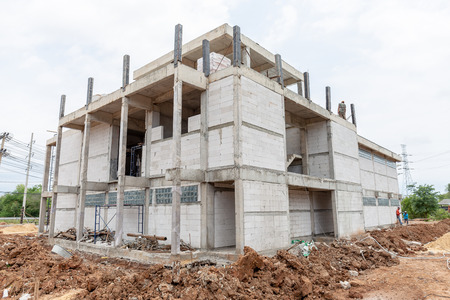 Building structure under construction.の写真素材