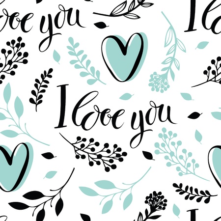 I love you backgroundのイラスト素材