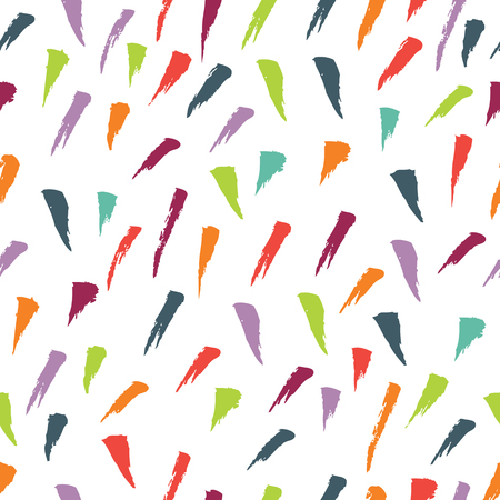 Abstract pattern with brush strokes Colorful background setのイラスト素材