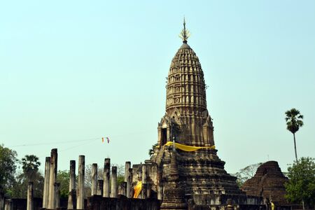 Si Satchanalai Historical Park, Thailand.の写真素材