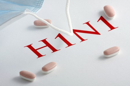 Images of the H1N1 Influenza Virusの写真素材