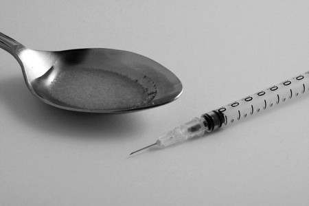 Drug addict toolsの写真素材