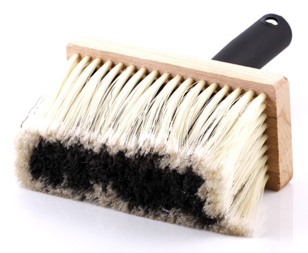Brush for cleaning isolated on a white backgroundの写真素材