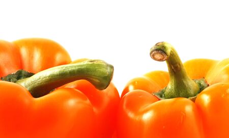 Paprika isolated on white backgroundの写真素材