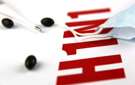 Images of the H1N1 Influenza Virusの写真素材