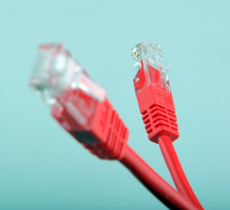Ethernet network cablesの写真素材