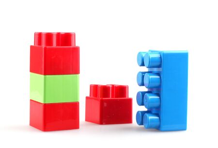 Plastic building blocksの写真素材