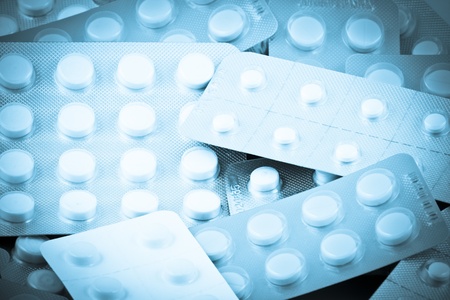 Packs of pillsの写真素材