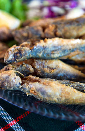 Fried fish and chips.の写真素材