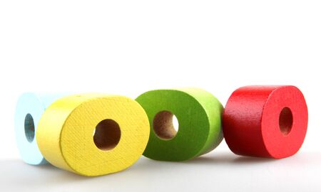 Wooden building blocks.の写真素材