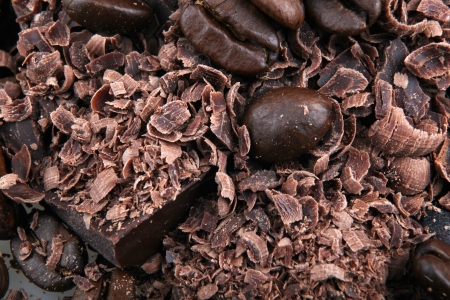 coffee and chocolate.の写真素材