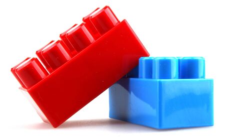 Plastic building blocks.の写真素材