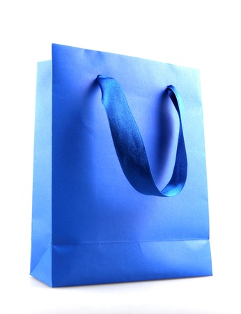 paper shopping bags on white backgroundの写真素材