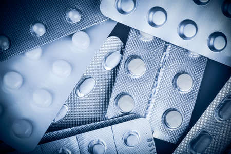 Packs of pills.の写真素材