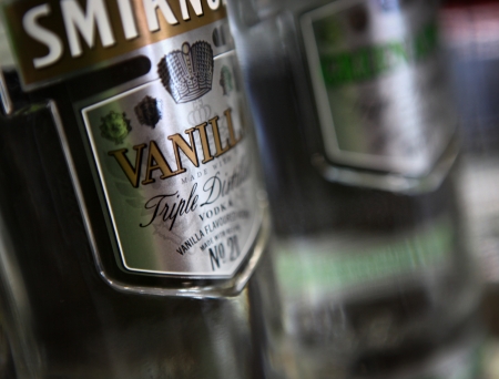 Alcoholic beverages in bottlesのeditorial素材