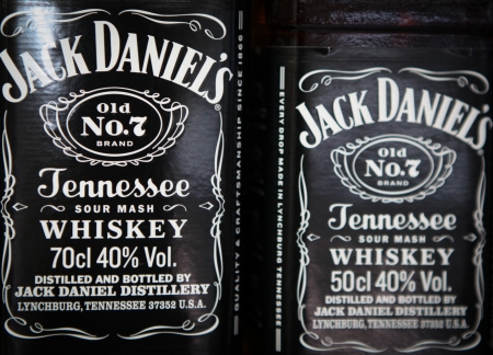 Alcoholic beverages in bottlesのeditorial素材