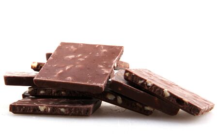 Chocolate isolated on white background.の写真素材