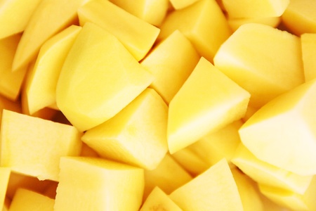 sliced potatoの写真素材